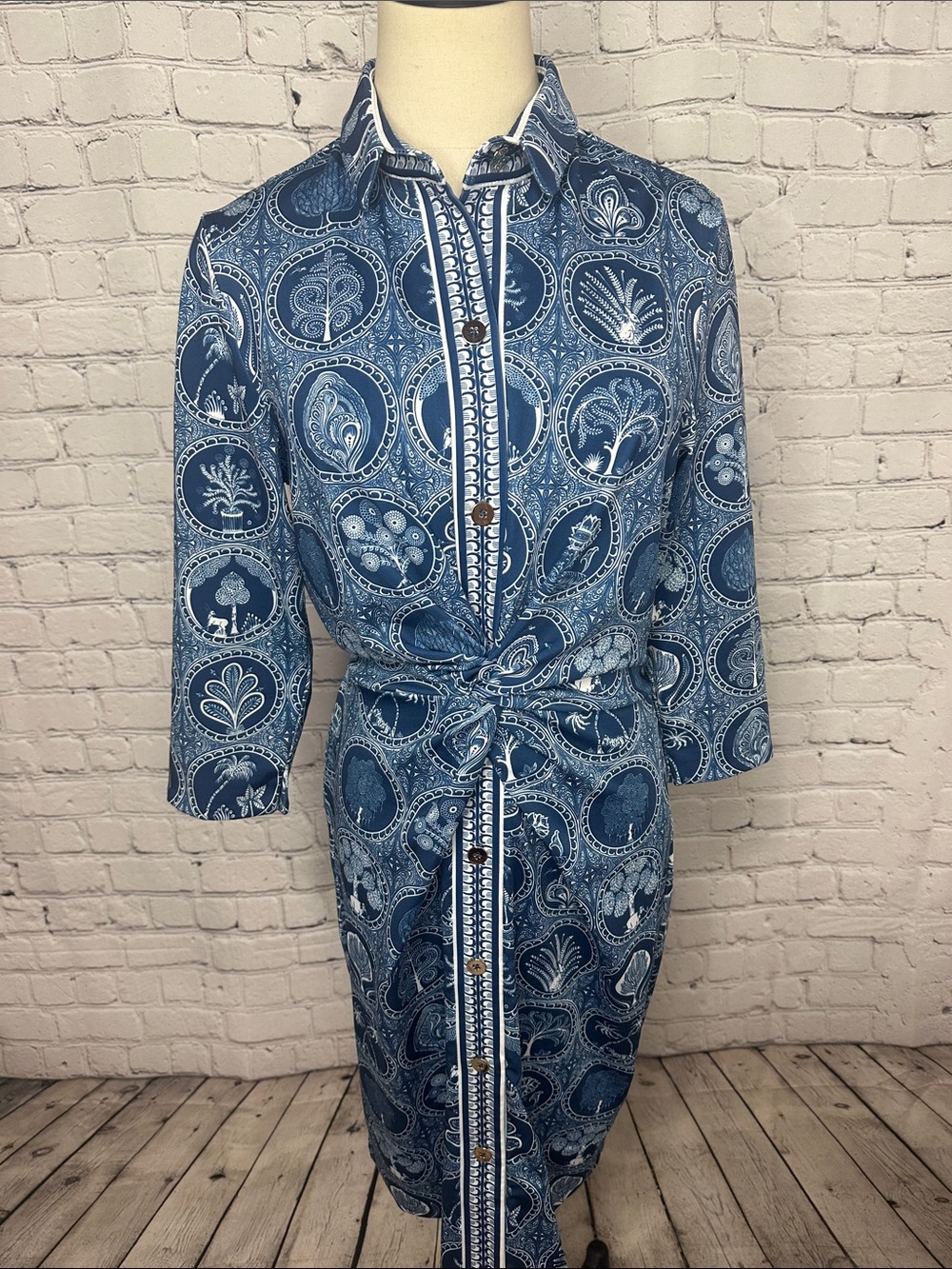 Gretchen Scott Twist & Shout Dress Circle of Love Print M Medium